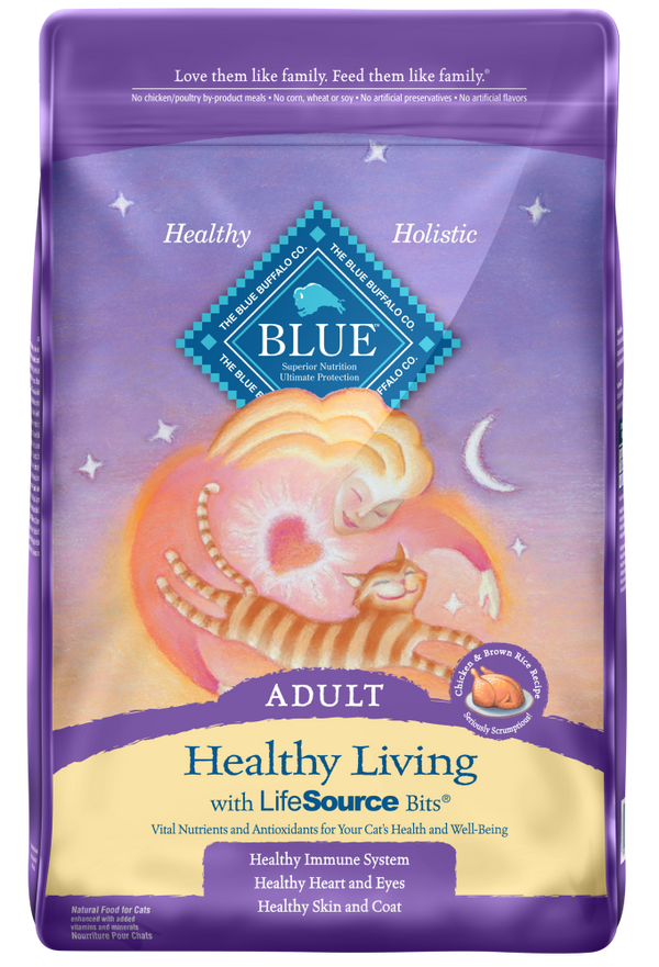 Blue Buffalo Healthy Living Adult Chicken and Brown Rice Recipe Dry Cat Food