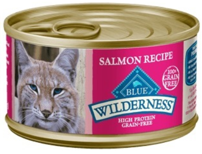 Blue Buffalo Wilderness Grain-Free Wet Cat Food Variety Box - 3 Flavors (Salmon, Turkey, and Chicken) - 12 (5.5 Ounce) Cans - 4 of Each Flavor